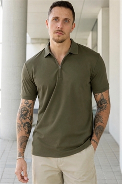 Selected Fave Zip Polo Kalamata